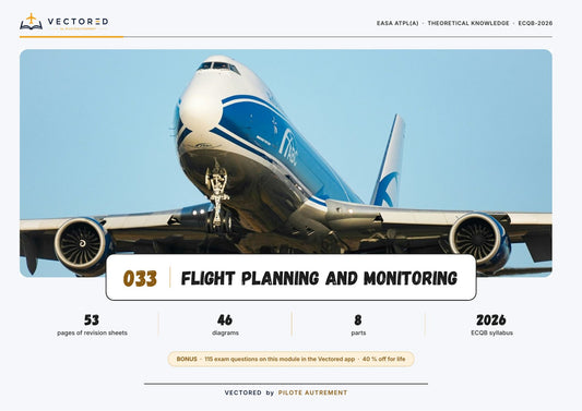 ATPL 033 Flight Planning and Monitoring, V3 cover: 53 pages of revision sheets
