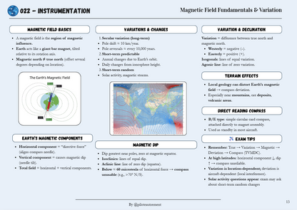 Instrumentation - Revision Sheet