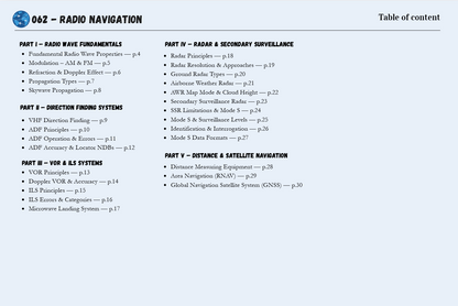 Radio Navigation - Revision Sheet