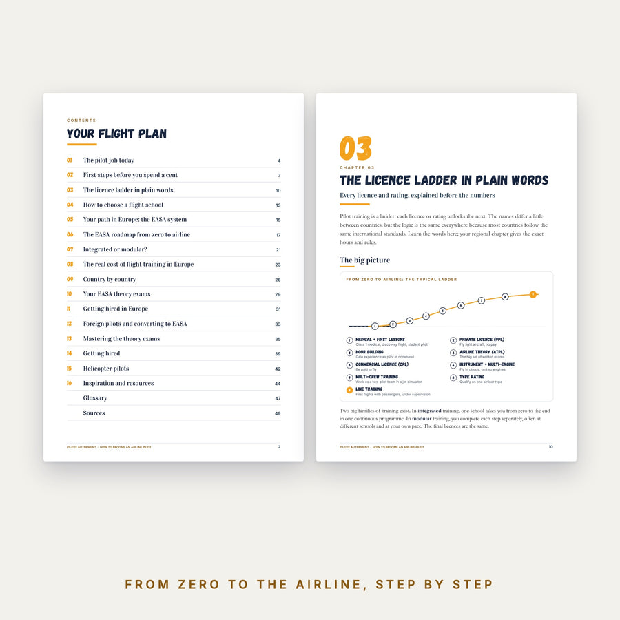 Inside the guide: contents and the licence ladder