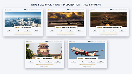 ATPL DGCA India edition, the 5 papers